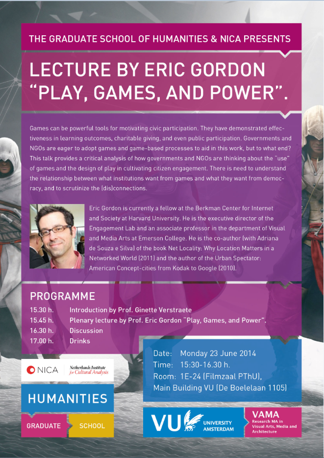How games are playing us – Eric Gordon on civic gaming